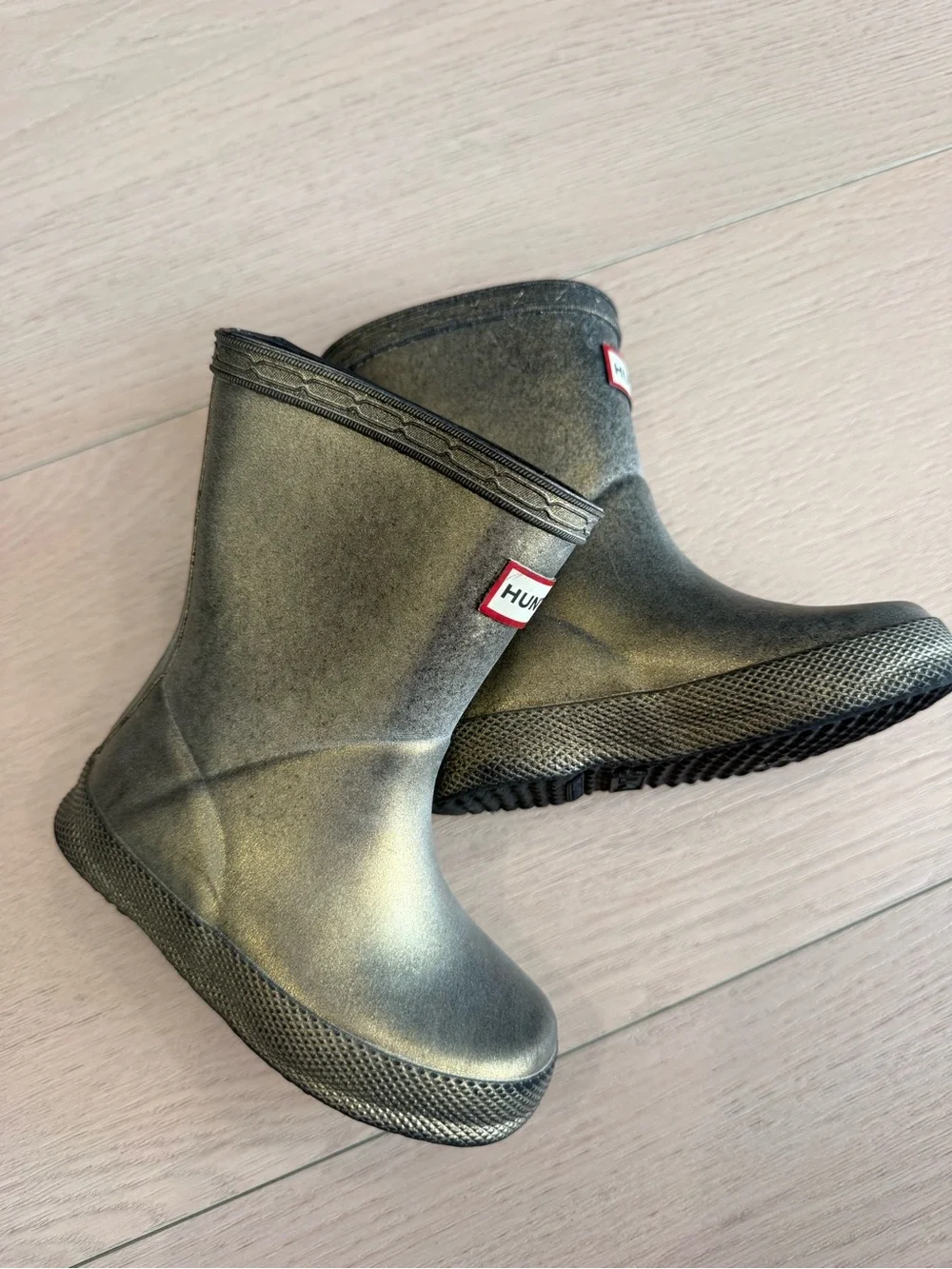 Kids Hunter Gold Rubber Boots | 5C/21EU